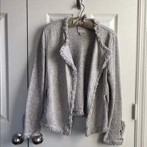 Nic & Zoe Grey/White jacket - Medium